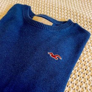 crew neck mens hollister cotton sweater size medium